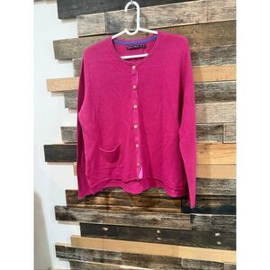 Gudrun Sjoden button front cardigan sweater size XL